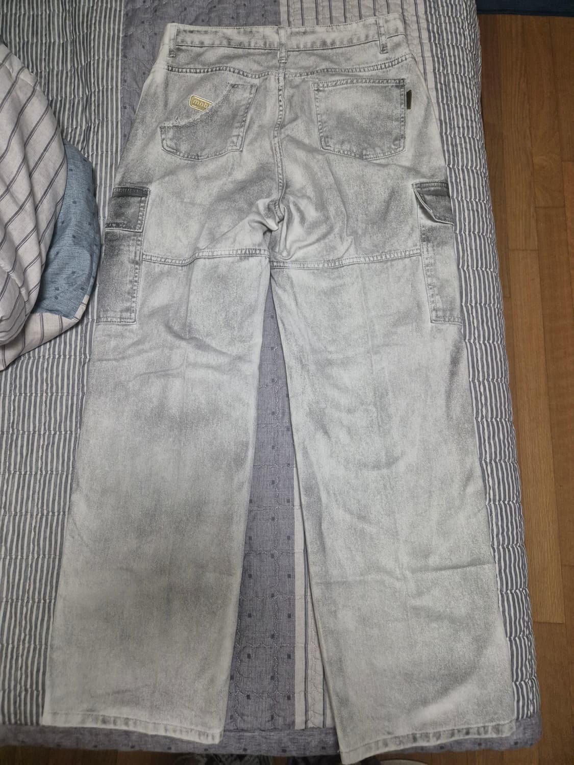 메인부스 빈티지 오일 카고 팬츠 상품이미지2