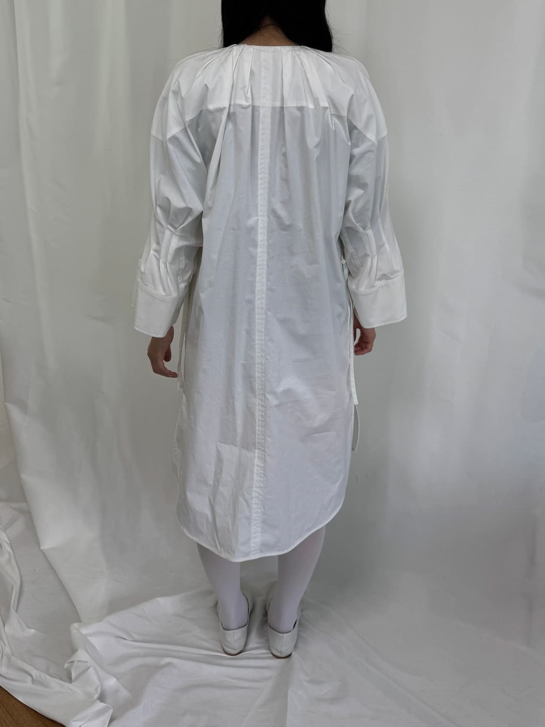 렉토 화이트 셔츠 원피스  상품이미지5