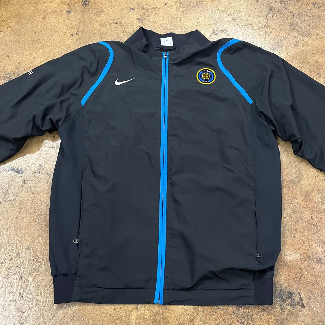 [정품/M] 나이키 인터밀란 바람막이 블랙 블루 b8 상품이미지3