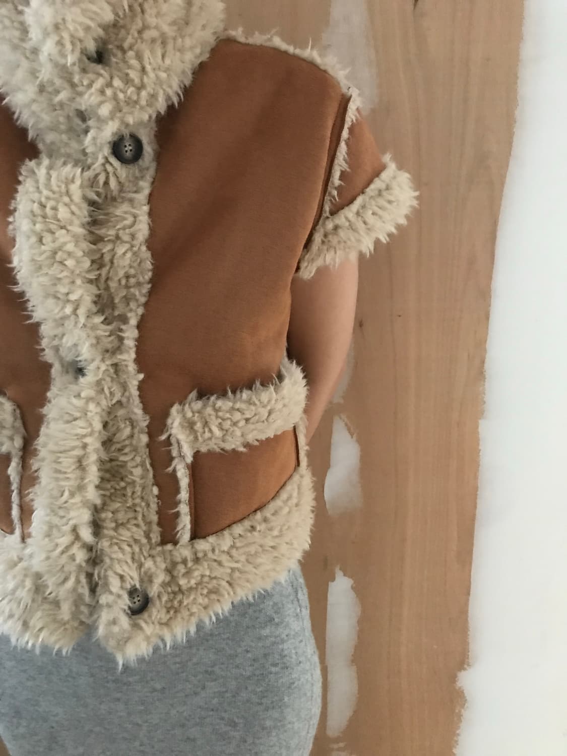 vintage half shearling jacket 상품이미지7