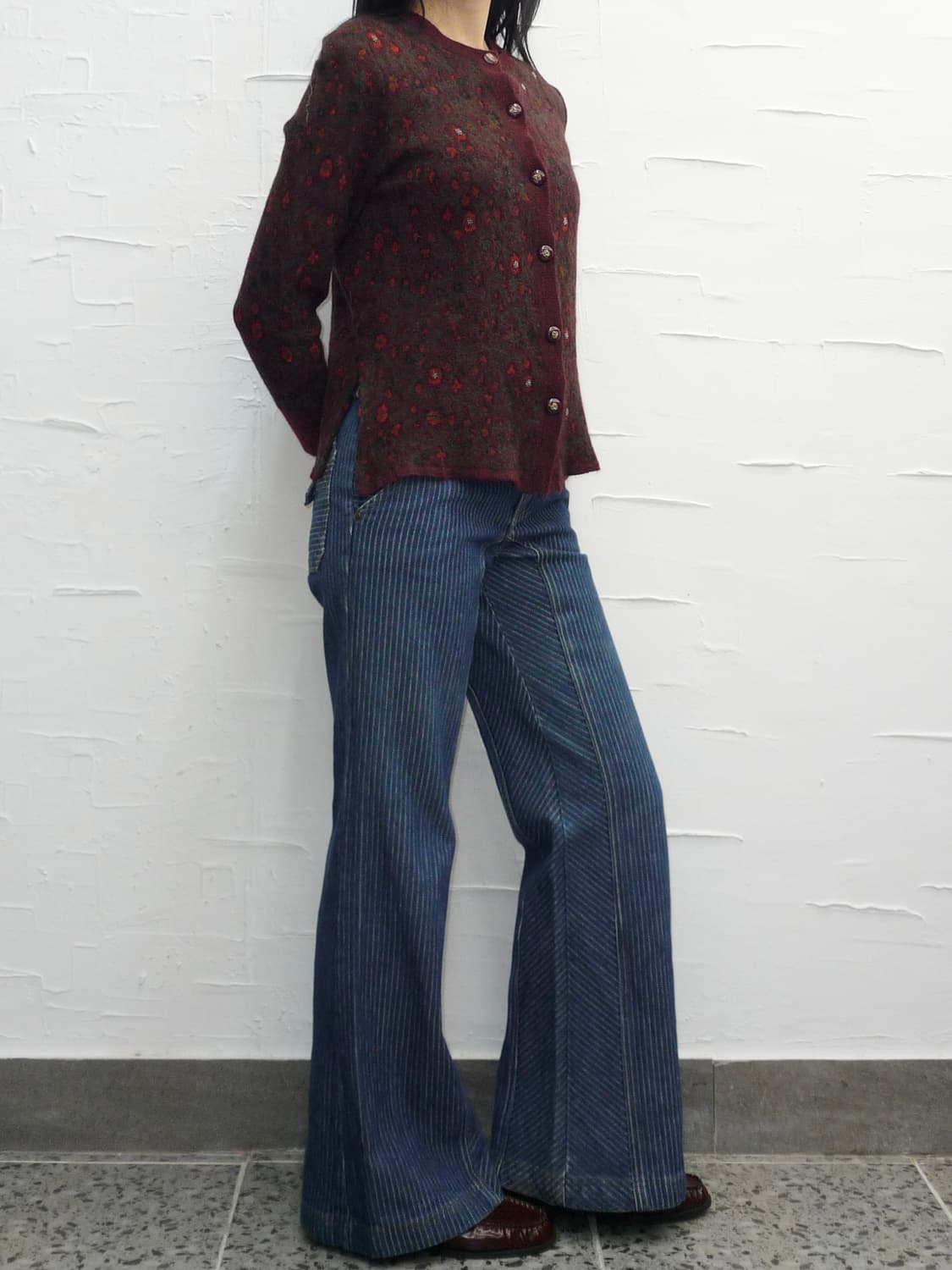 Beads flower cardigan 상품이미지2