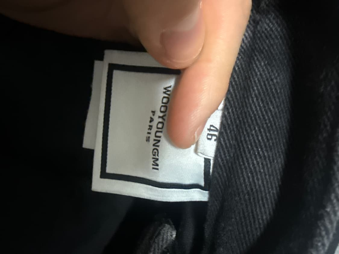 46size 우영미 블랙 바이커진 상품이미지5