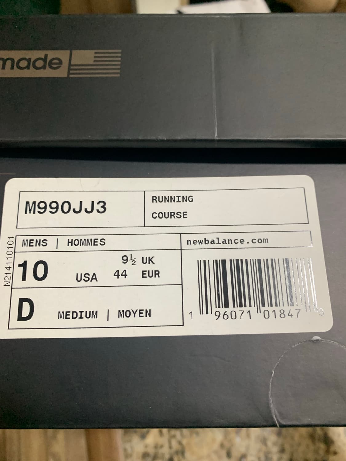 뉴발란스 자운드 990v3 (280size) 상품이미지6