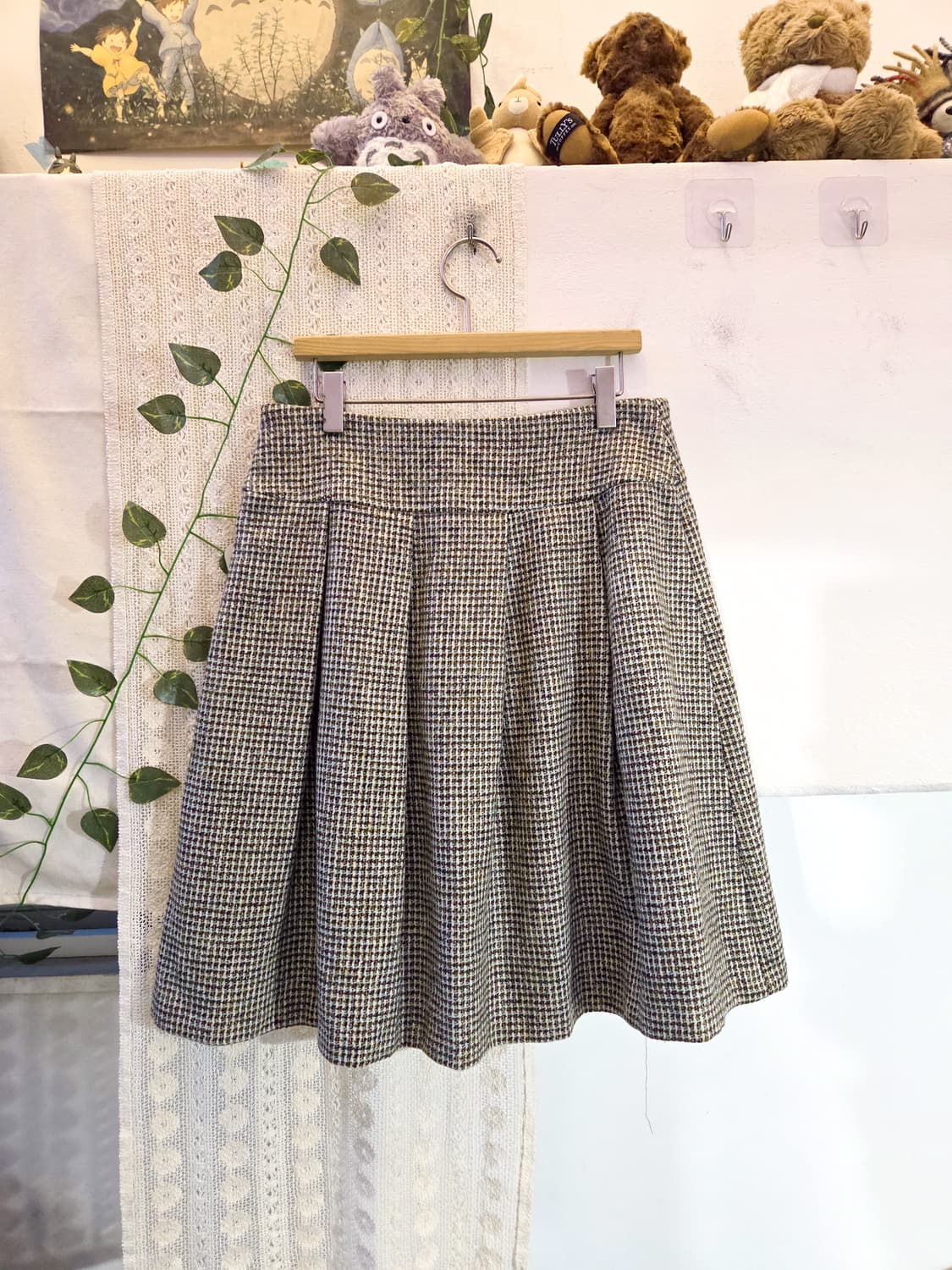 울 미디 스커트 상품이미지5