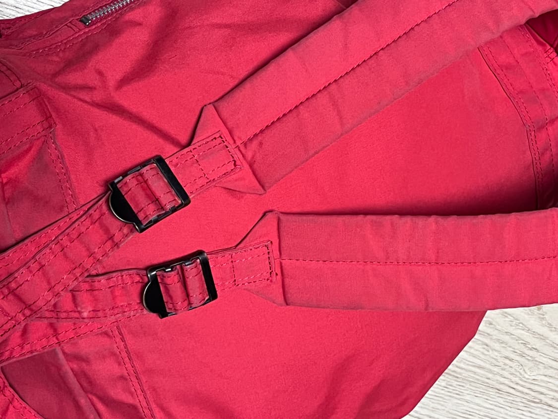 포터 빈티지 백팩 럭색 코튼 레드 상품이미지10