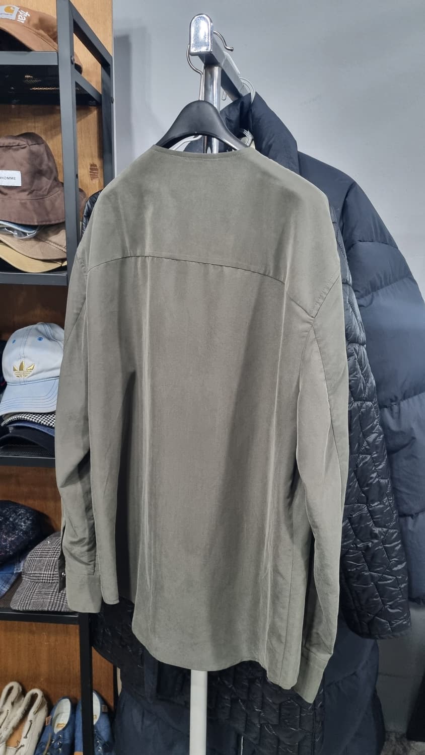 우영미 쏠리드옴므 올리브 차이나카라 집업 봄자켓 105 상품이미지2