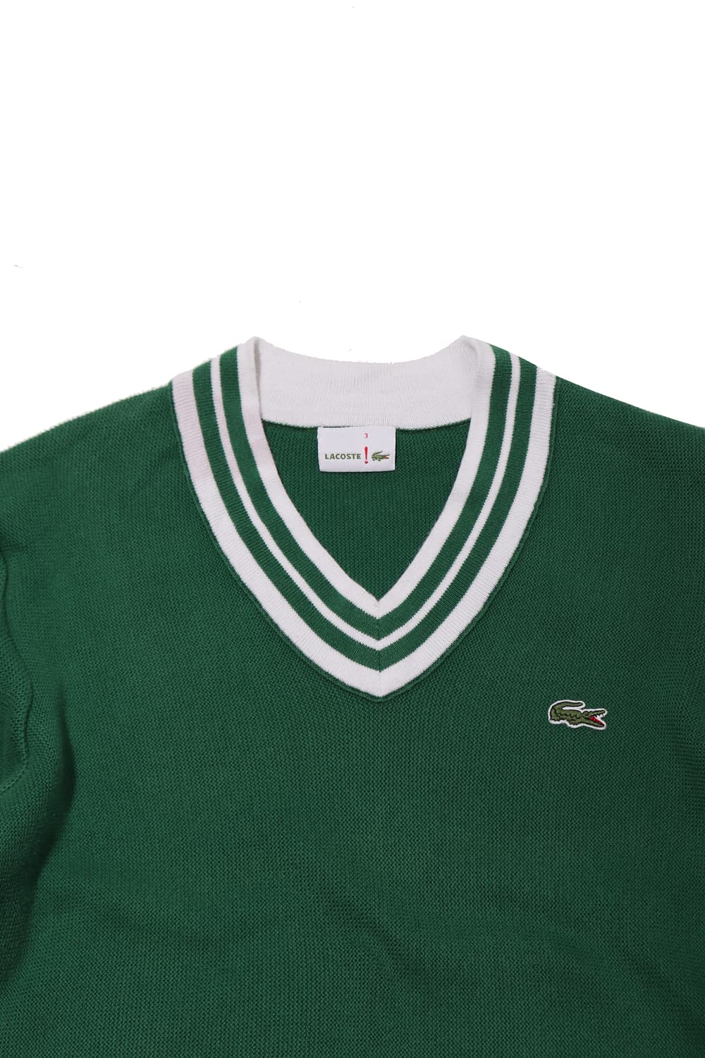 LACOSTE V넥 테니스 니트 size 3 상품이미지3