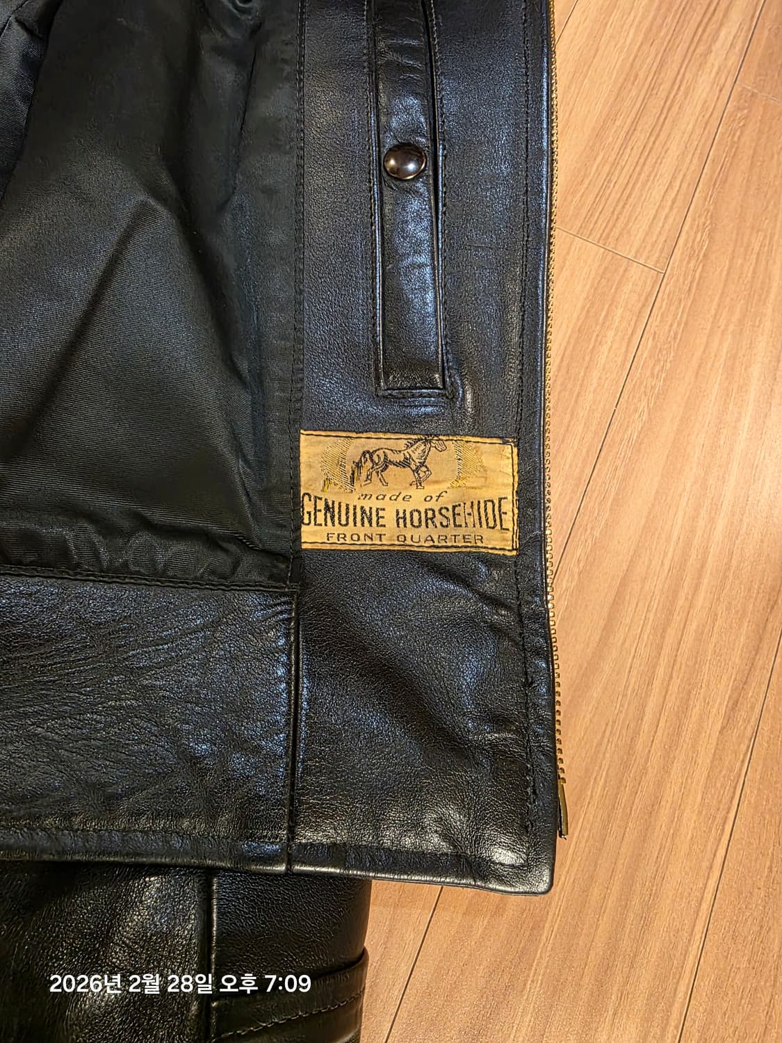 [Lost Worlds] 로스트 월드 호스하이드 가죽 자켓 (사이즈 38 상품이미지10