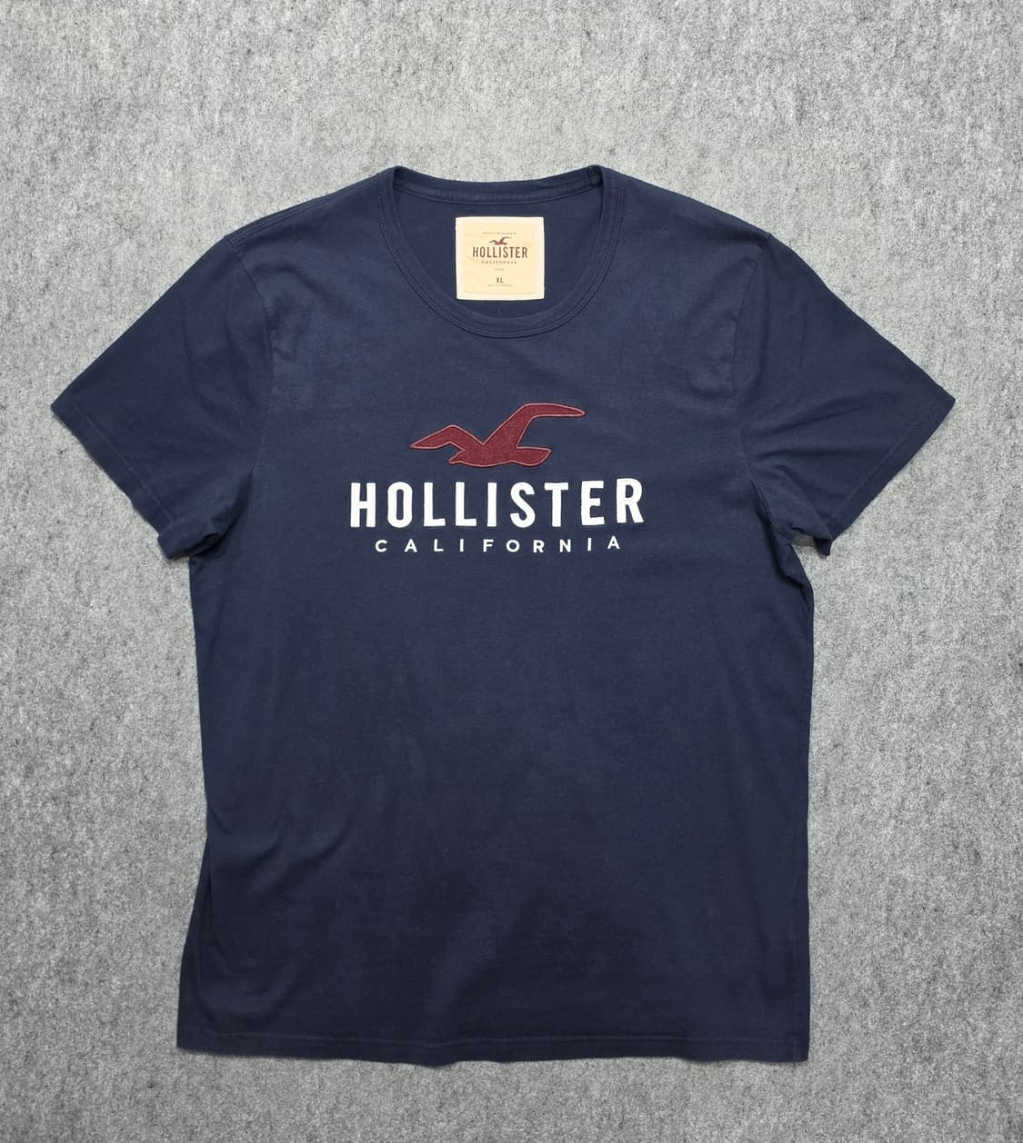 홀리스터 베이직 스펠로고 Y2K 반팔티 XL 상품이미지1