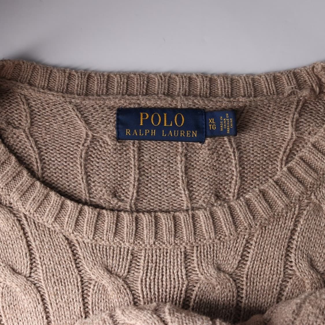폴로 랄프로렌 클래식 케이블 코튼 니트 XL 상품이미지6