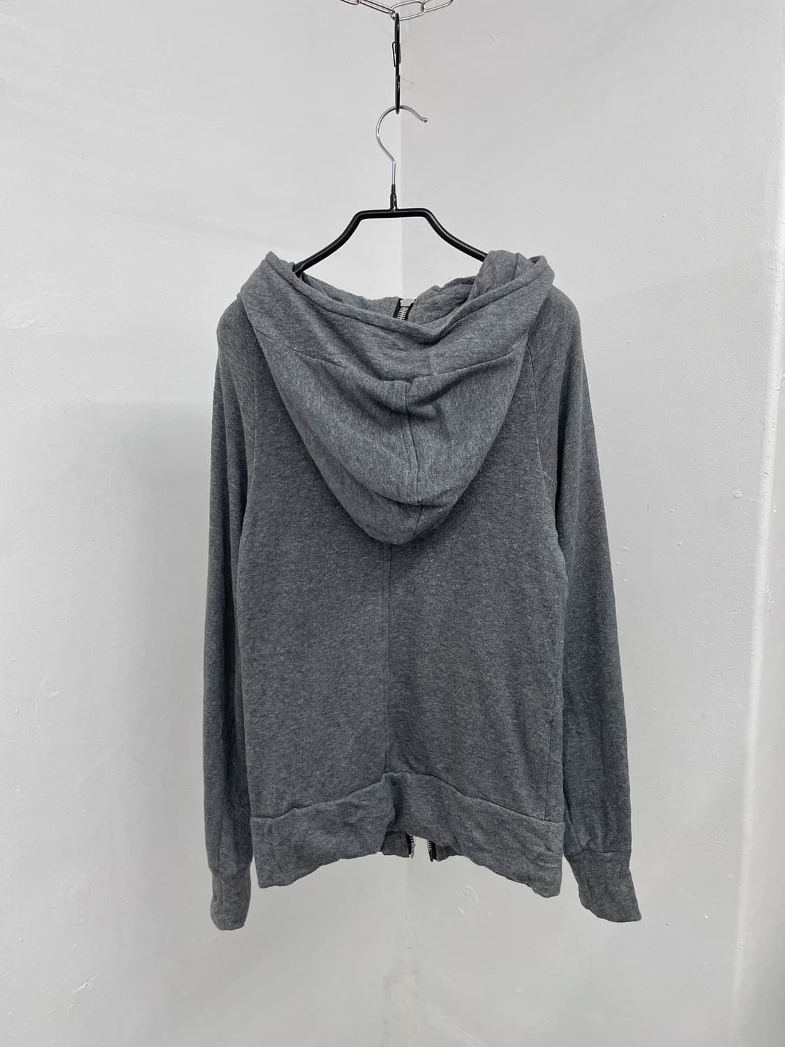 차콜 하이넥 투웨이 후드집업 상품이미지7