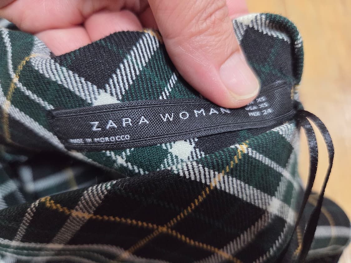 자라(ZARA) 체크원피스 44 상품이미지8