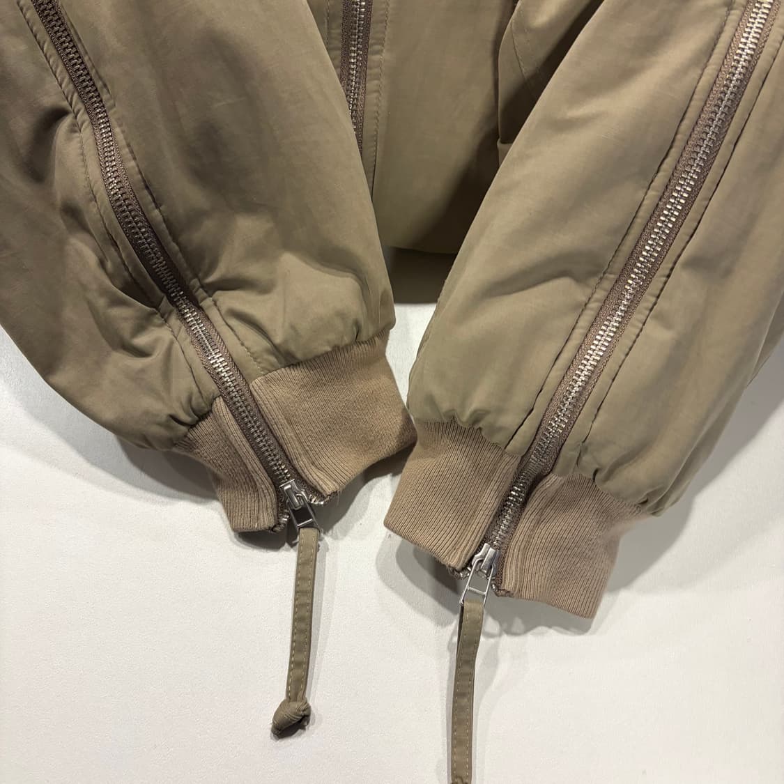 [1] 그레일즈 봄버 베이지 지퍼 집업 자켓 C572 상품이미지5