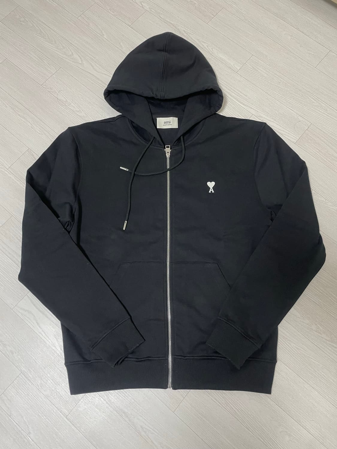 아미 화이트로고 후드집업 xl 상품이미지1