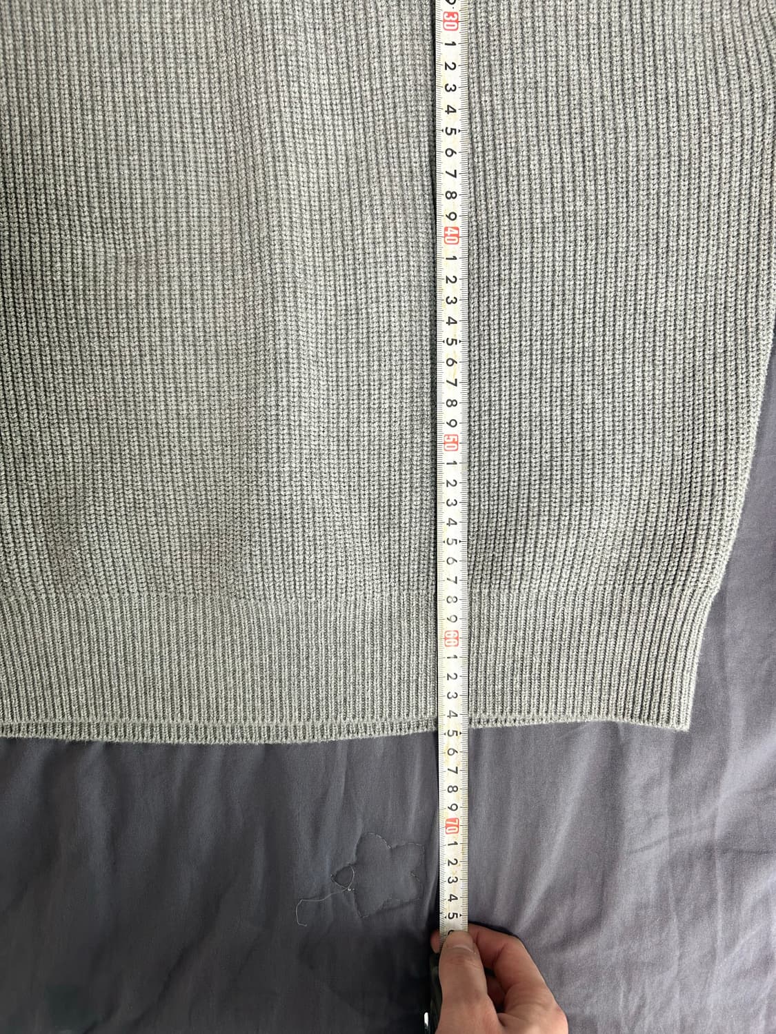 스테디에브리웨어 코튼 피셔맨 니트 그레이 1사이즈 상품이미지6