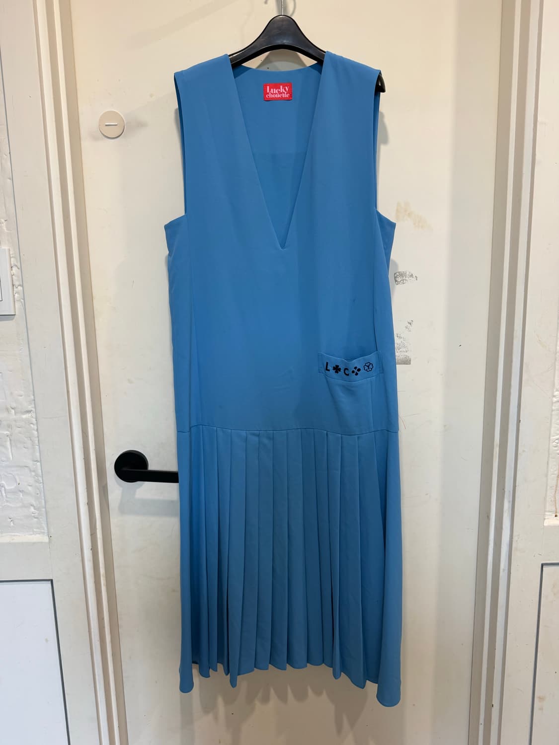 Lucky chouette 럭키슈에뜨 세일러카라 플리츠 원피스 상품이미지2