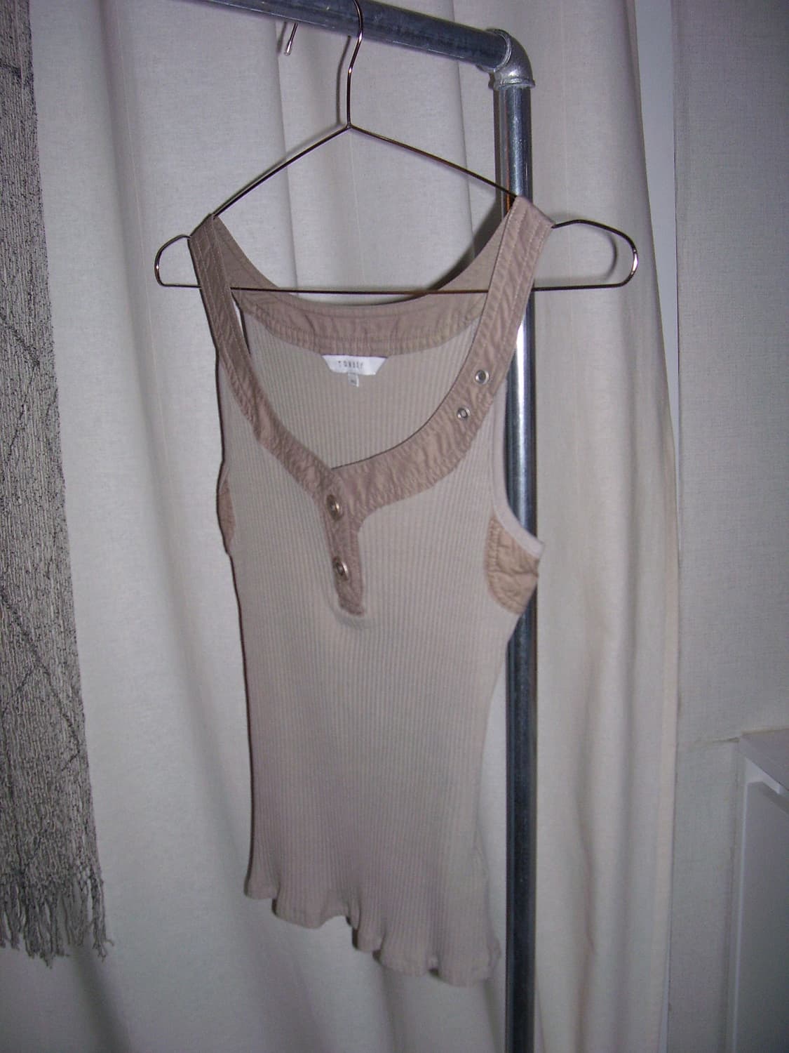 35 beige nylon knitted top 상품이미지2