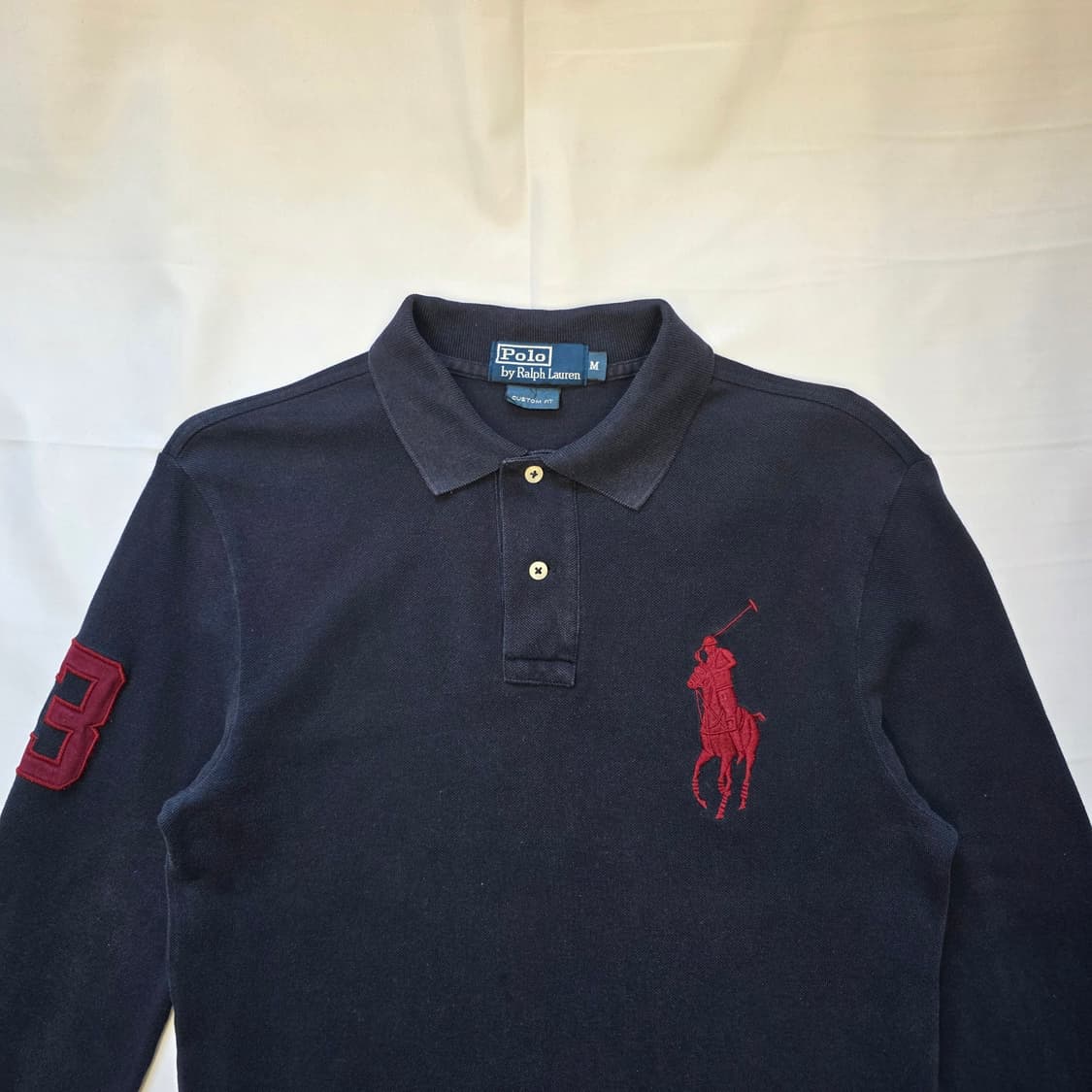 [M]폴로 랄프로렌 빅포니 네이비 PK 긴팔 티셔츠 상품이미지2