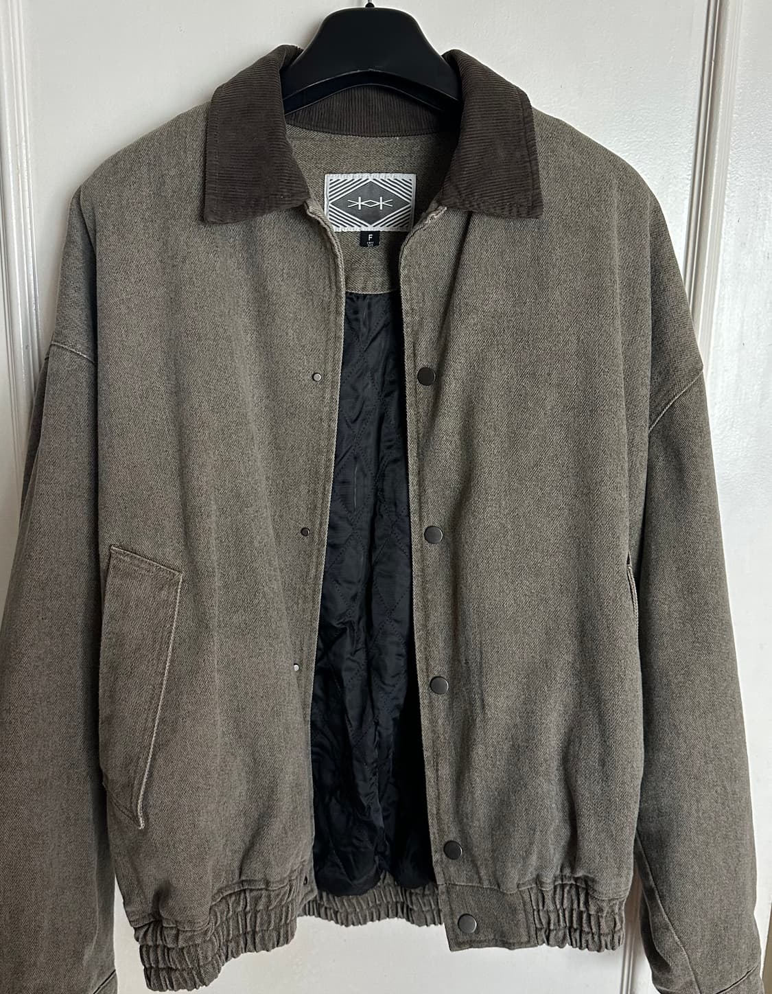 어웨이 빈티지 트러커 하프 자켓 beige brown 상품이미지2