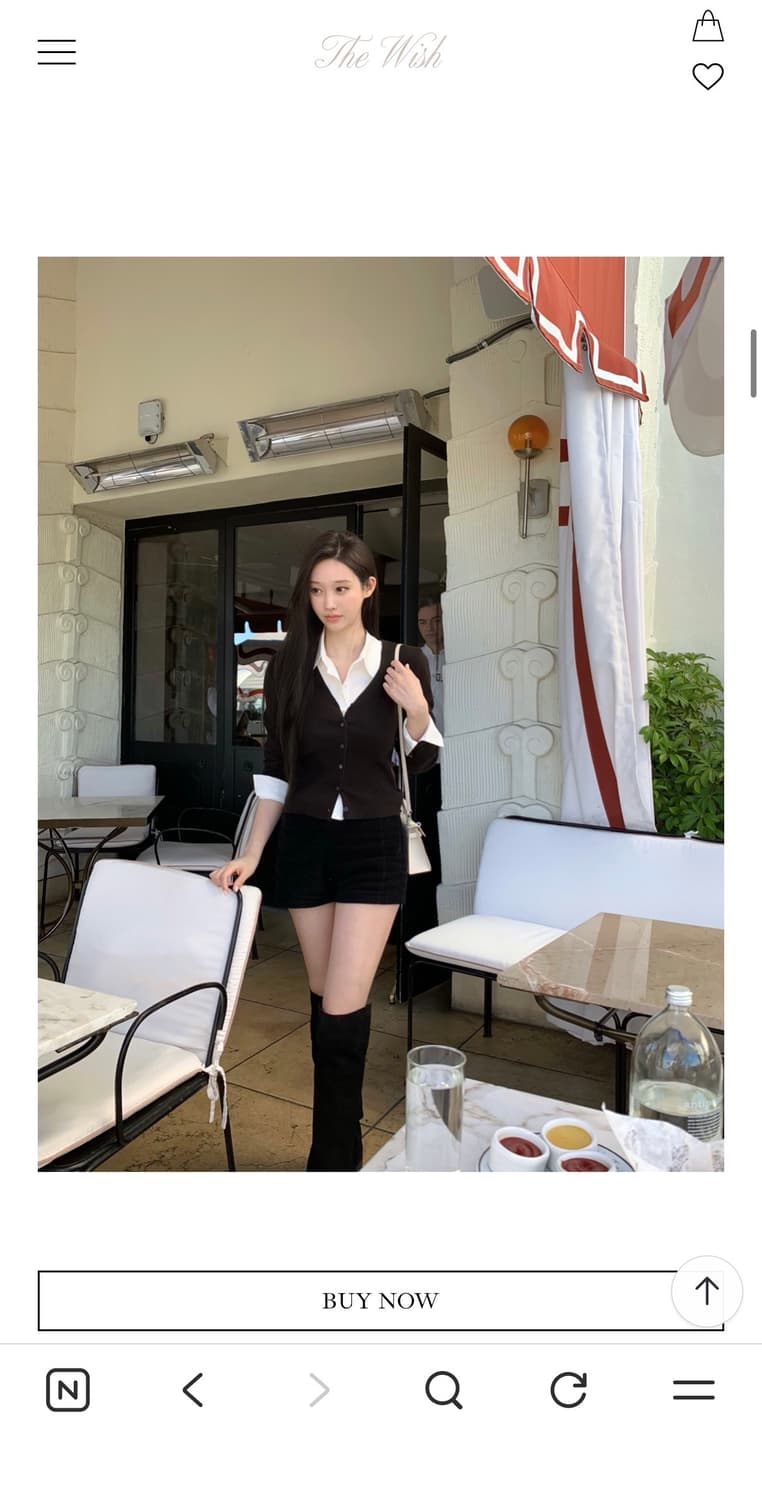 더위시 리즈 코듀로이 숏팬츠-사계절용 블랙 상품이미지3