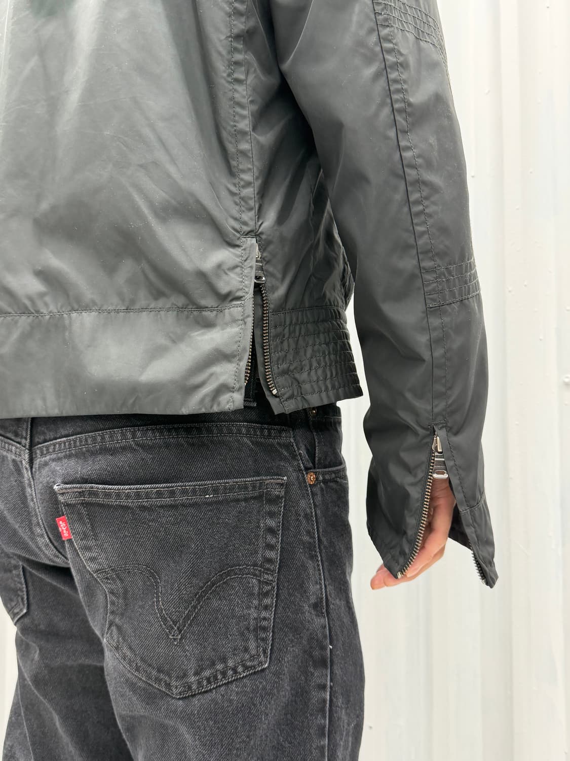 00s) Hugo Boss weatherproof moto jacket 상품이미지4