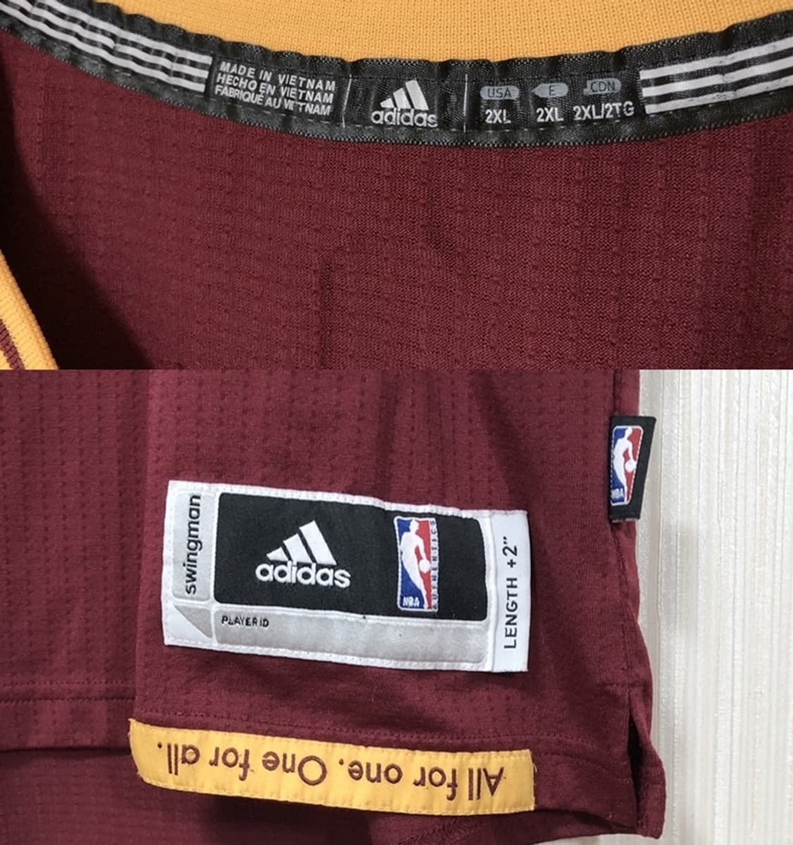 NBA 아디다스 클리블랜드캐벌리어스 스윙맨져지 2XL #23 르브론 상품이미지4