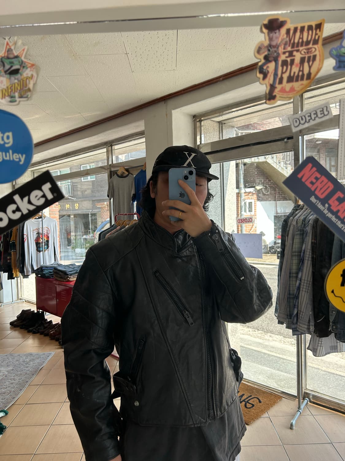 80’s Schott 555 caferacer leather jacket 상품이미지9
