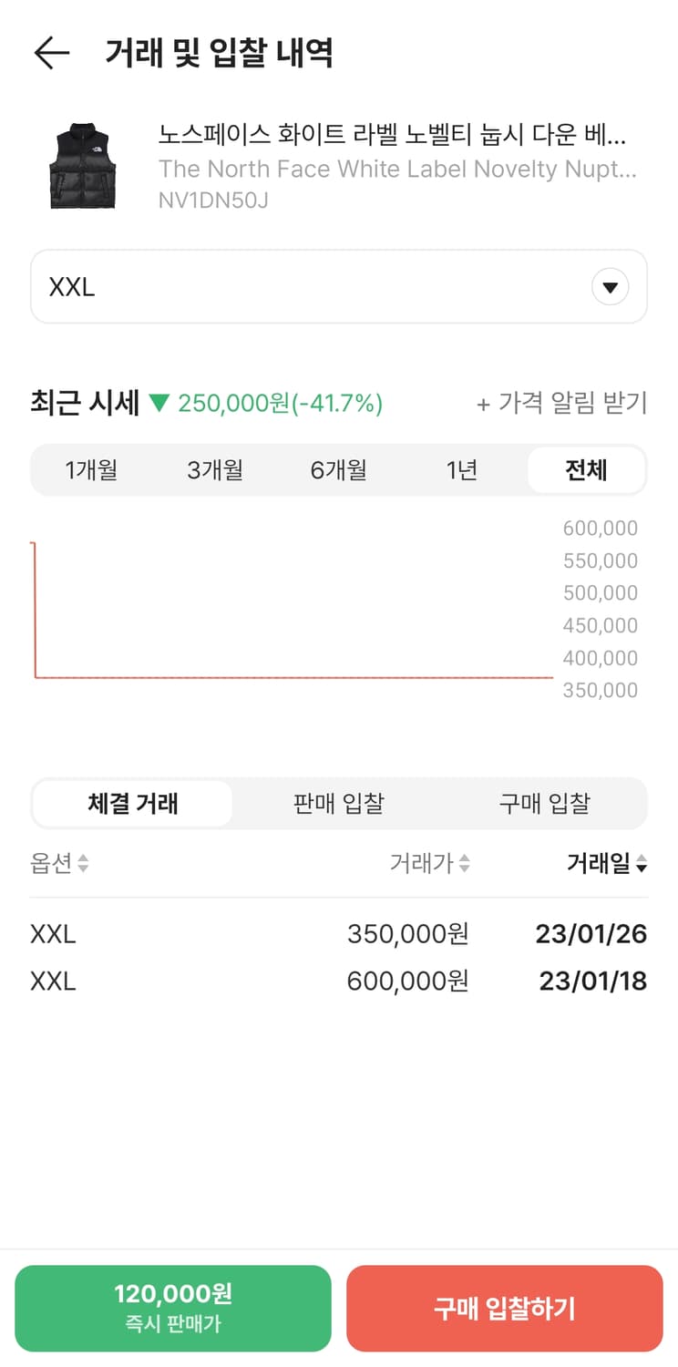 노스페이스 화이트라벨 노벨티 눕시 다운 베스트 상품이미지2