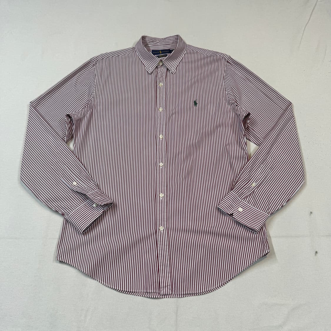 L) 폴로 랄프로렌 클래식 레드 스트라이프 포플린 셔츠 상품이미지1