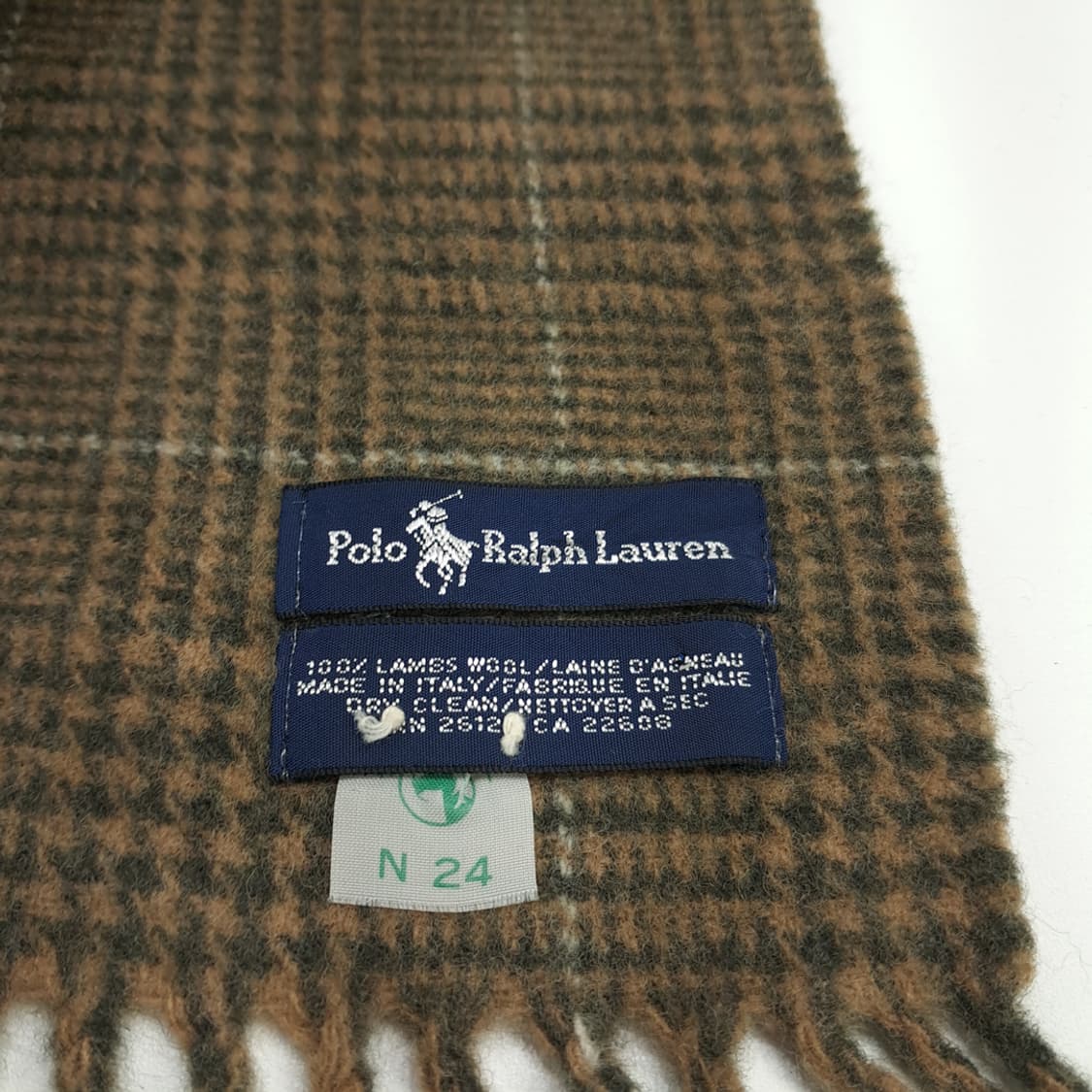 MX178 폴로 랄프로렌 올리브그린 하운드투스 램스울 목도리 머플러 상품이미지5