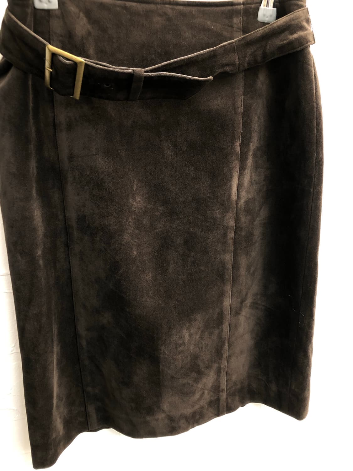 Belted deep brown midi skirt 상품이미지4