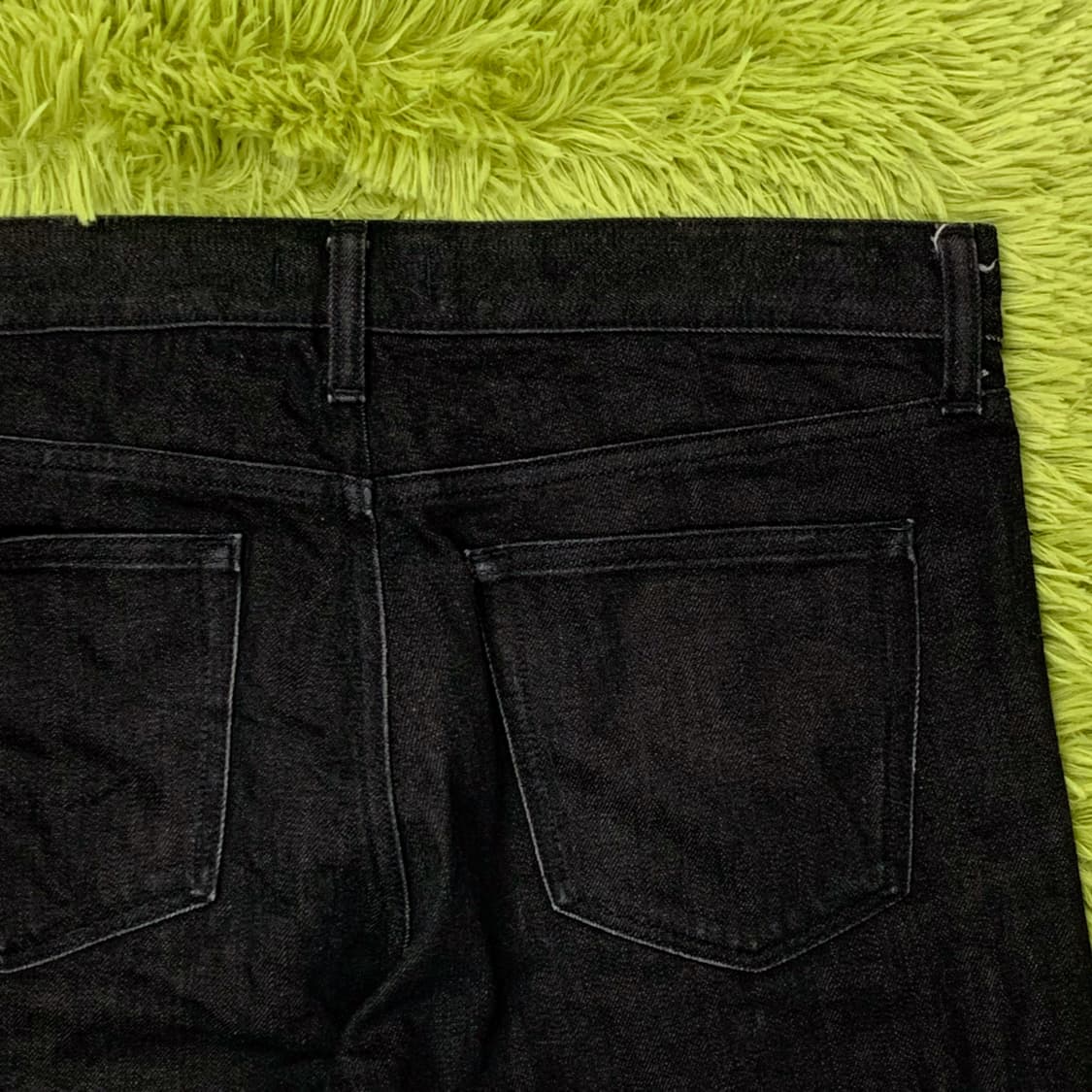 [34] 유니클로 테이퍼드핏 셀비지 블랙진 상품이미지1