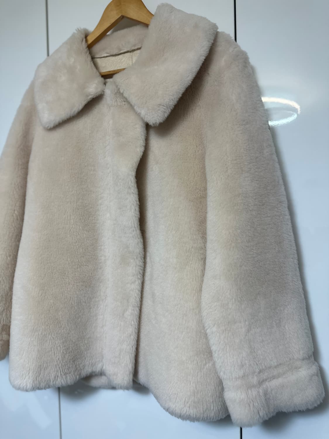 아이보리 리얼양모 자켓코트 상품이미지3