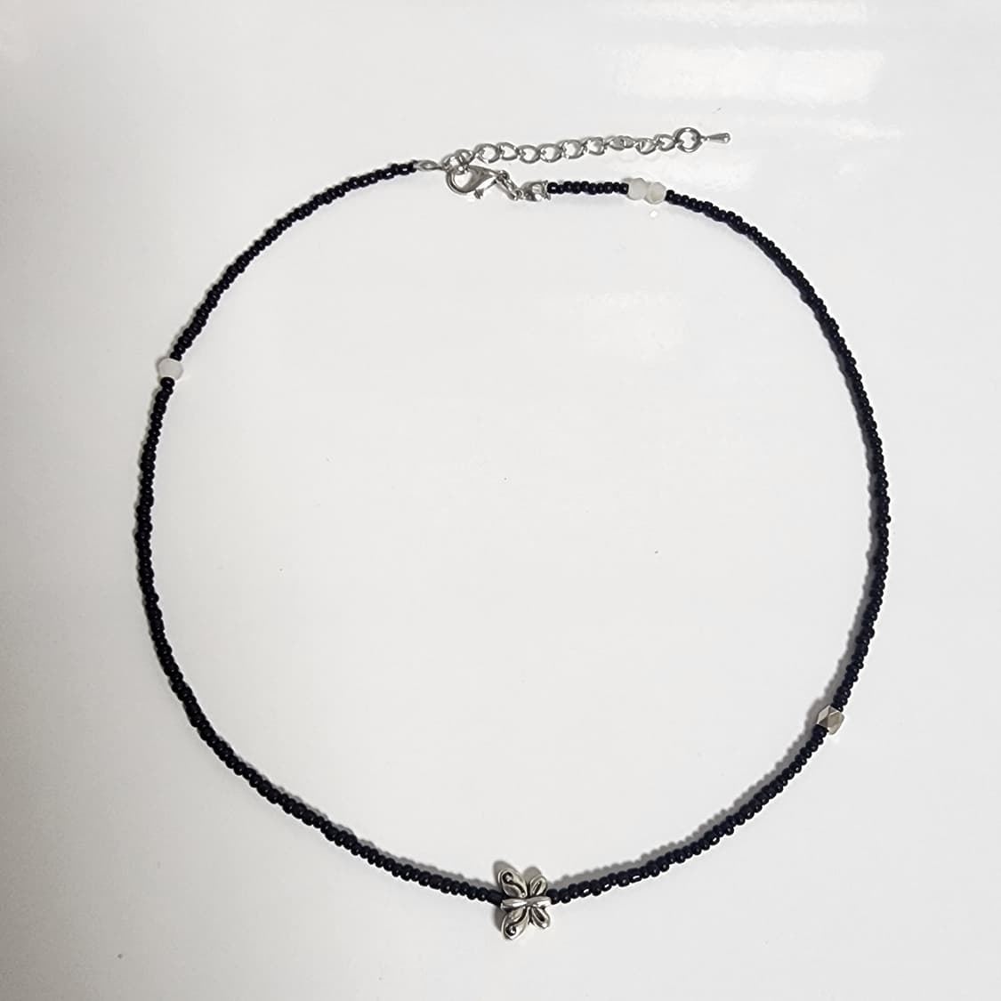 여자 실버 나비 목걸이 상품이미지1