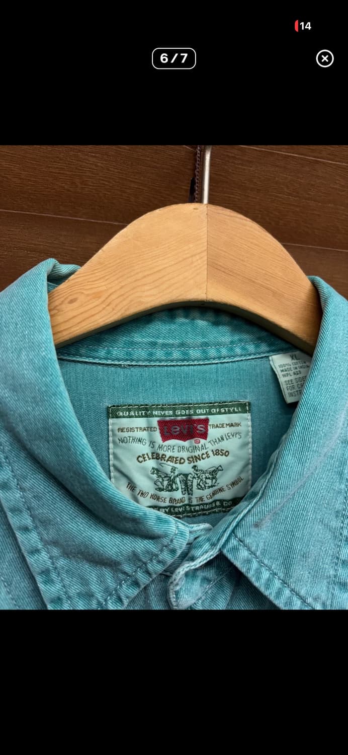 리바이스 빈티지 그린라벨 웨스턴 셔츠 상품이미지3