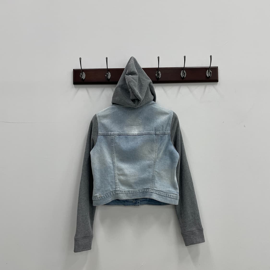 홀리스터 후드 데님 크롭 자켓 상품이미지3