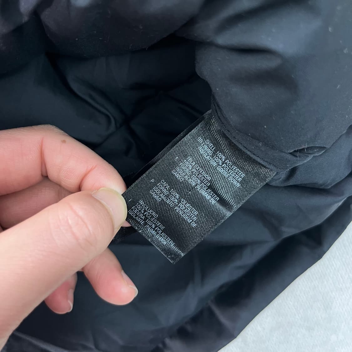 100 노스페이스 센터로고 600 경량 패딩 상품이미지9