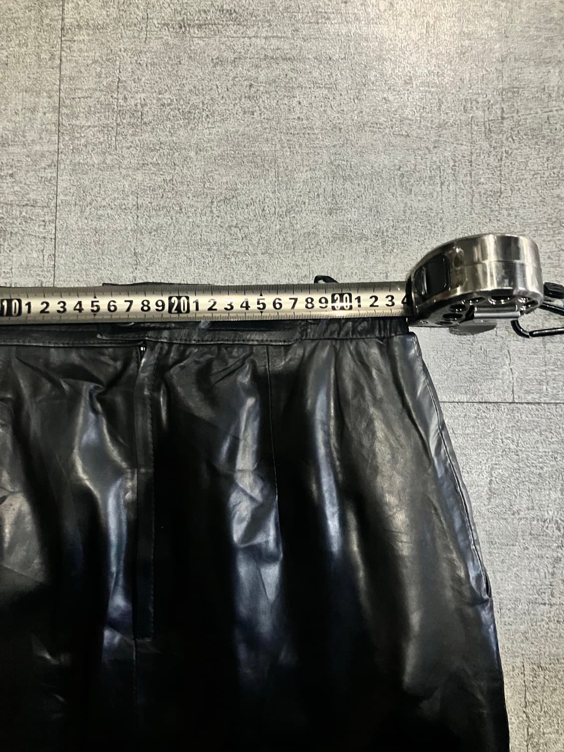 일본빈티지 Jindo 핀터깔y2k 보헤미안 레더스커트 상품이미지2