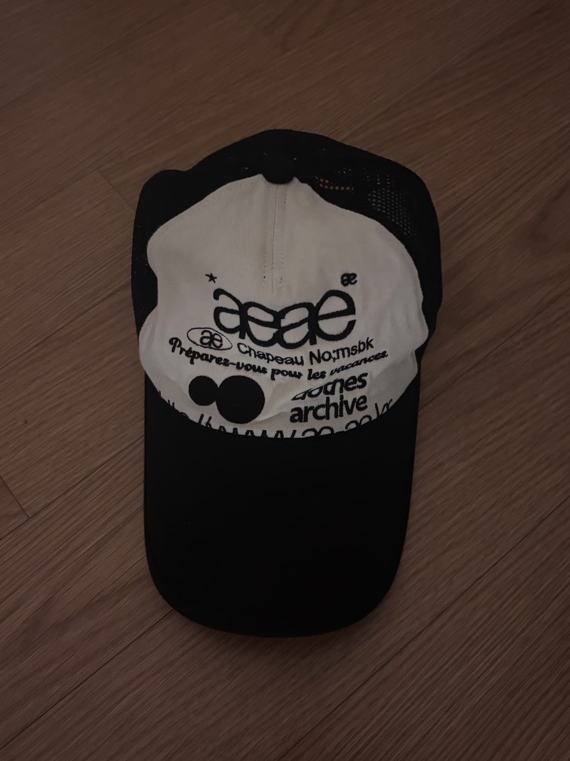 aeae WEB LOGO MESH CAP black 상품이미지3