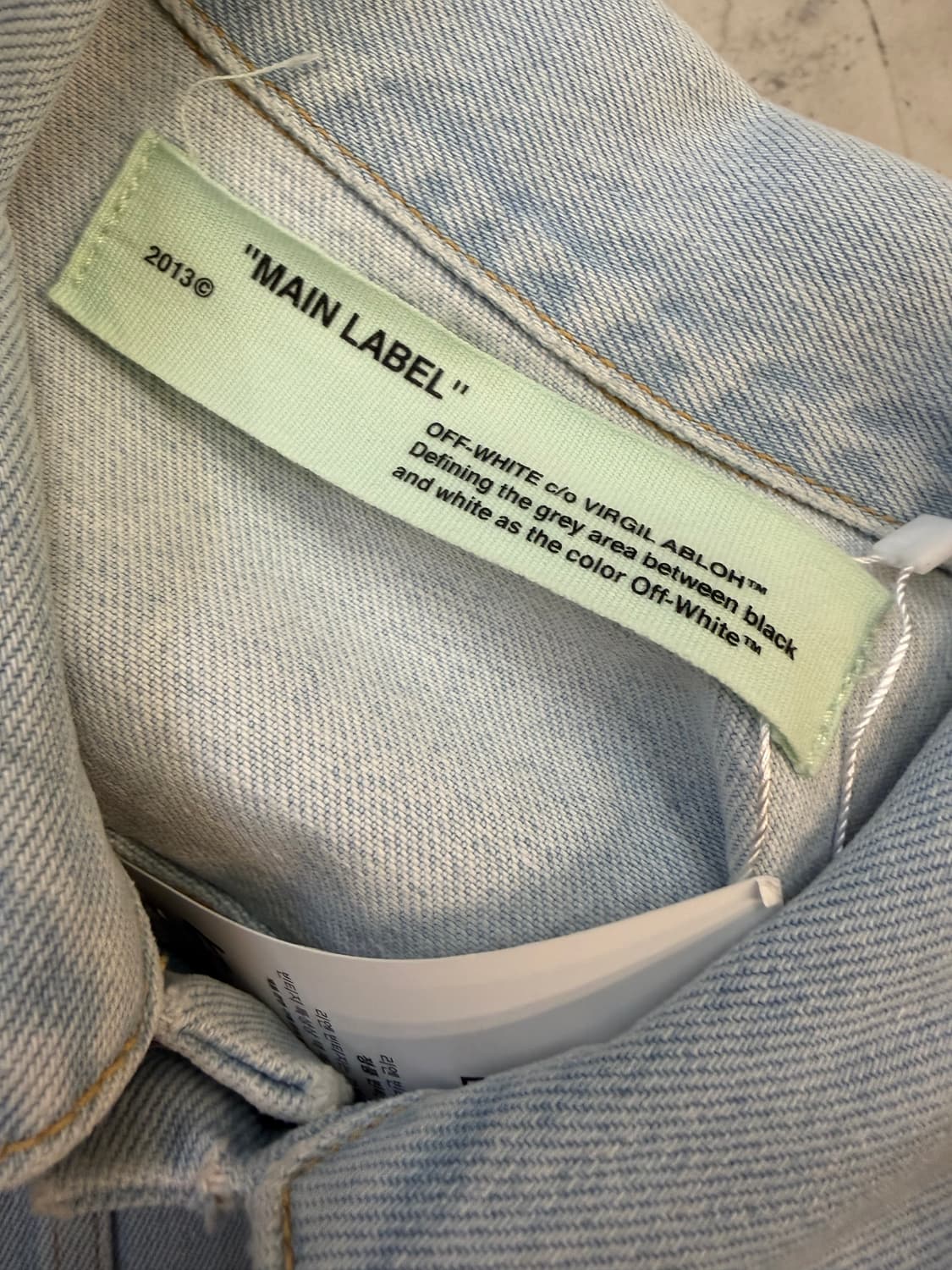 오프화이트 페어리 프린트 데님 재킷 상품이미지6