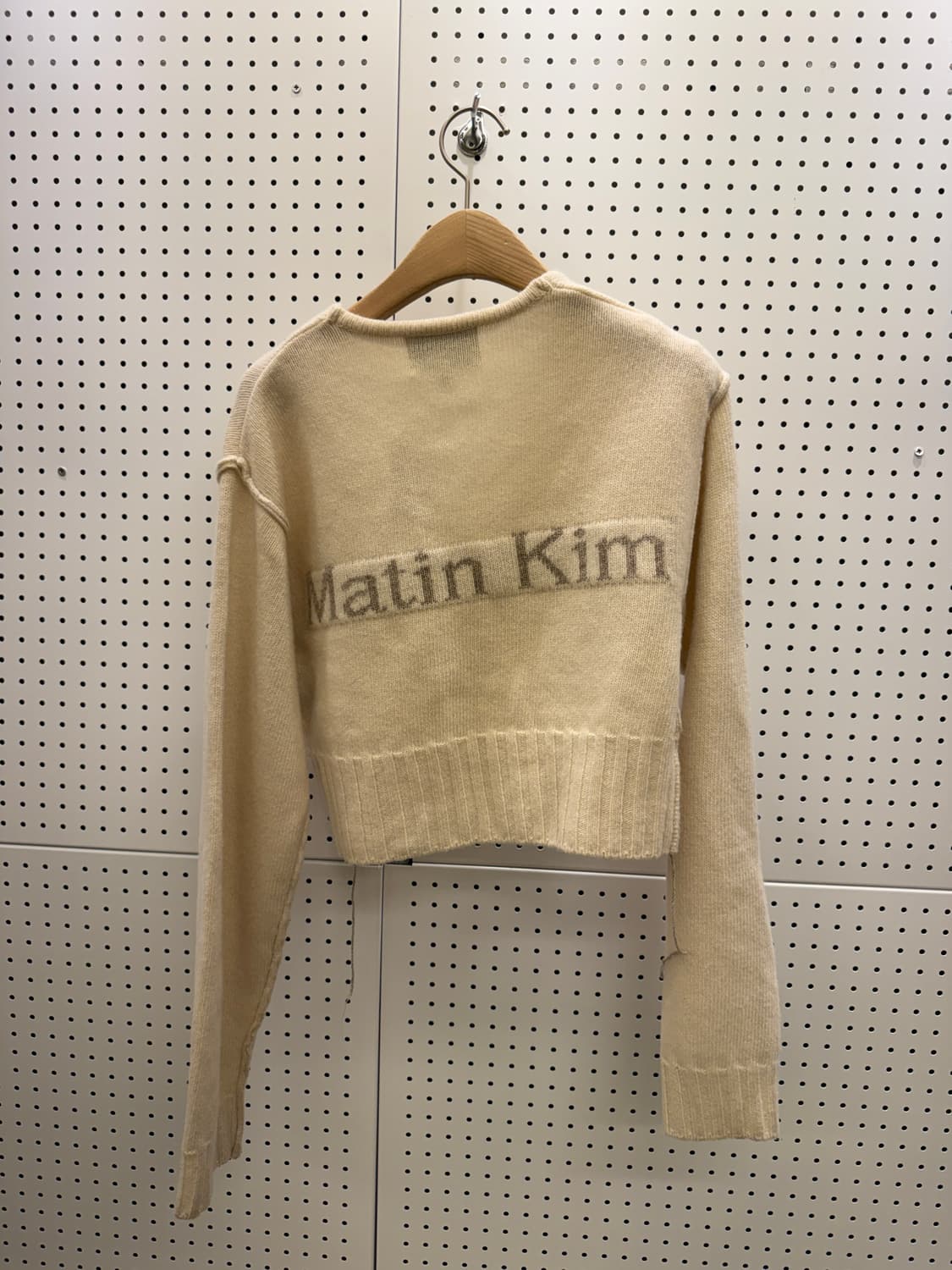 마뗑킴 크롭 니트 가디건 아이보리 U1040 상품이미지3