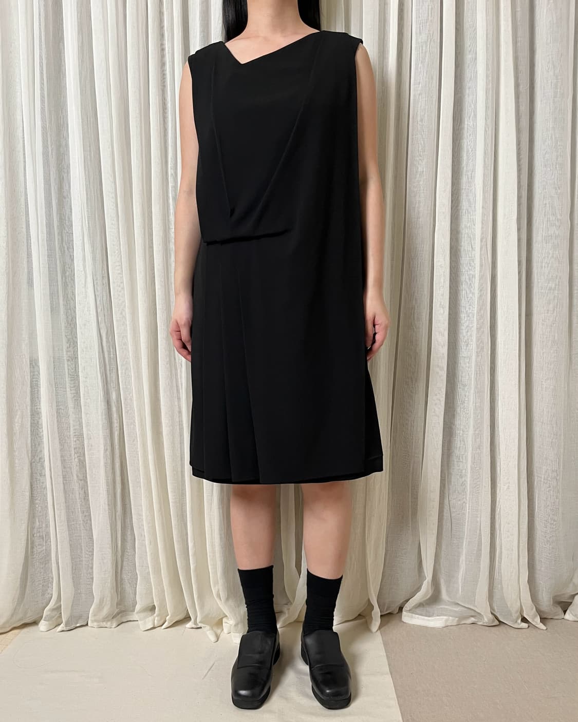 엔폴드 드레이프 슬리브리스 원피스 enfold dress 상품이미지8