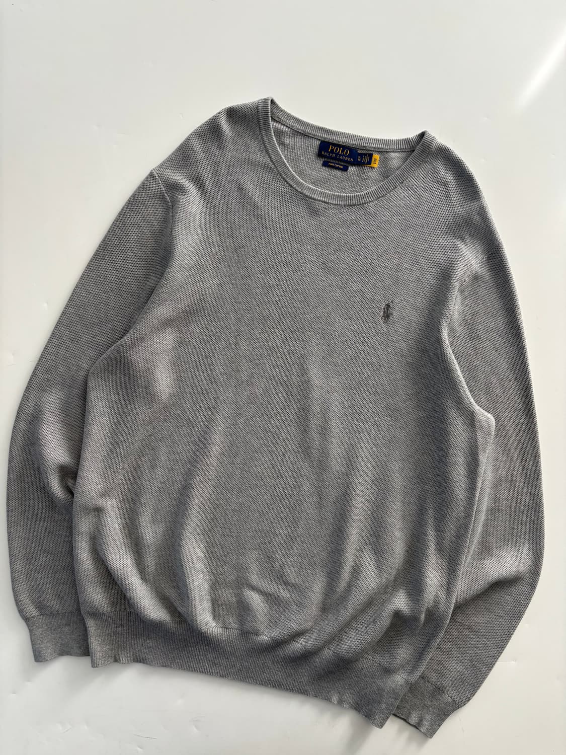 Polo 폴로 랄프로렌 신형 큐알 그레이 피마코튼 니트 상품이미지1