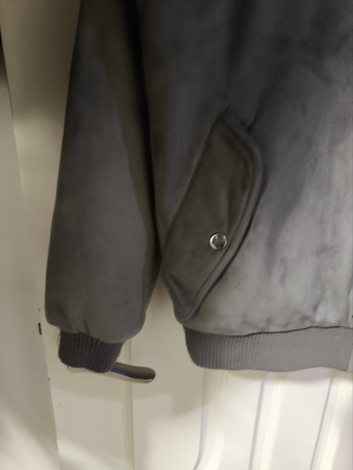 오버핏 ggs 스웨이드 무스탕 봄버 상품이미지4