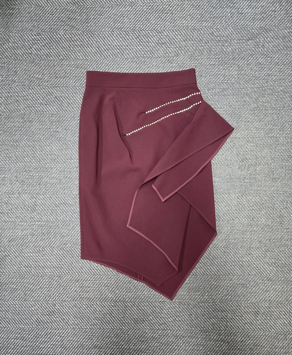 모조에스핀 버건디 스커트 상품이미지1