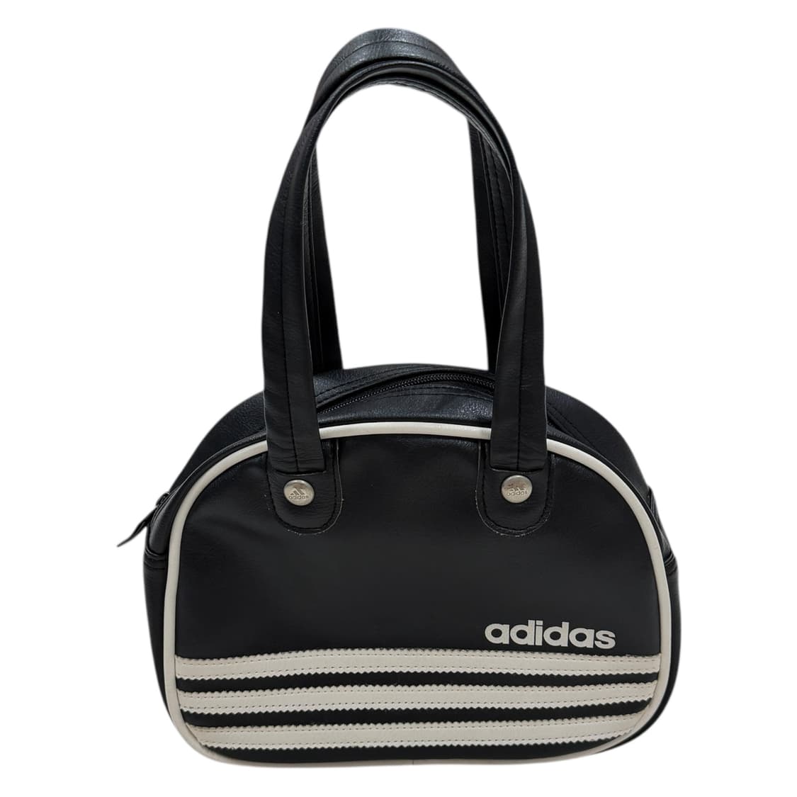 아디다스 빈티지 레더 토트백 Y2K 가방 블랙 상품이미지3