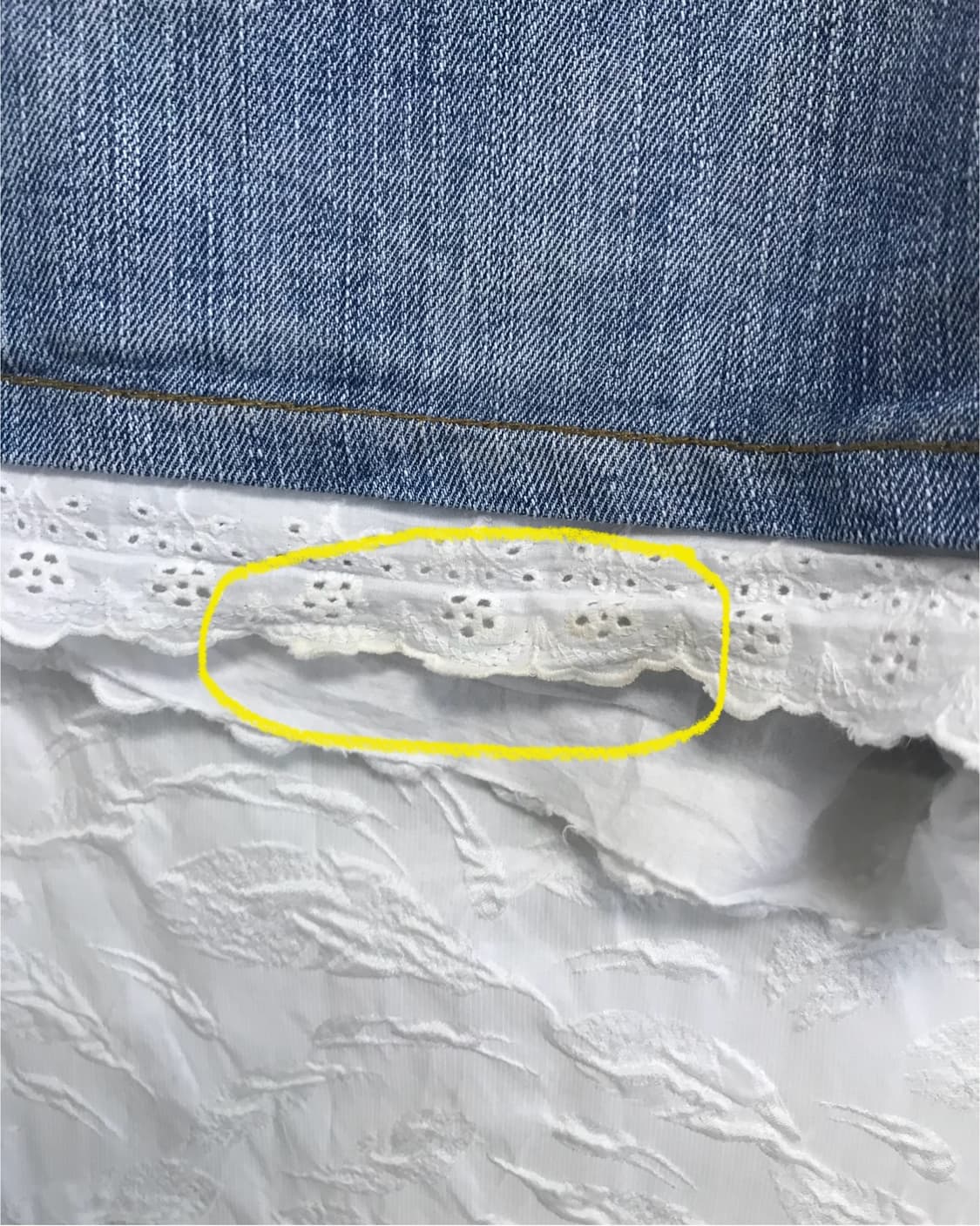 빈티지 페어리 모리 더블 웨이스트 레이스 데님 숏 팬츠 반바지 상품이미지4