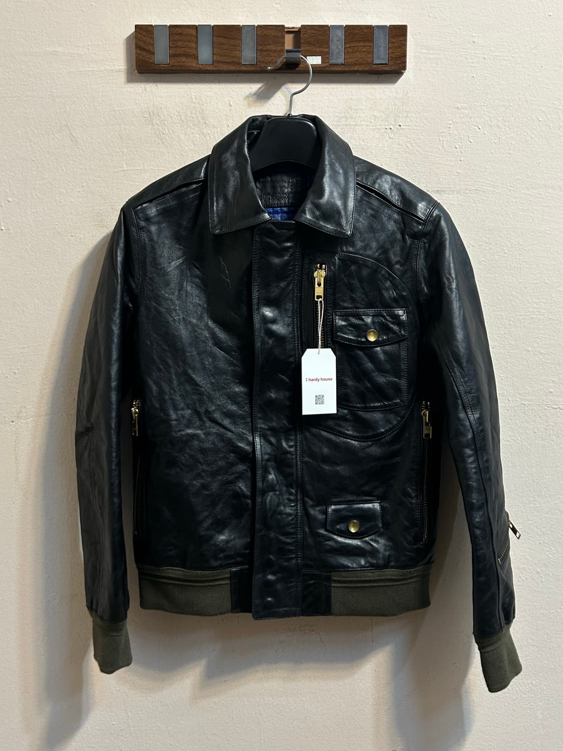 유즈드 레더 플라이트 자켓 상품이미지1