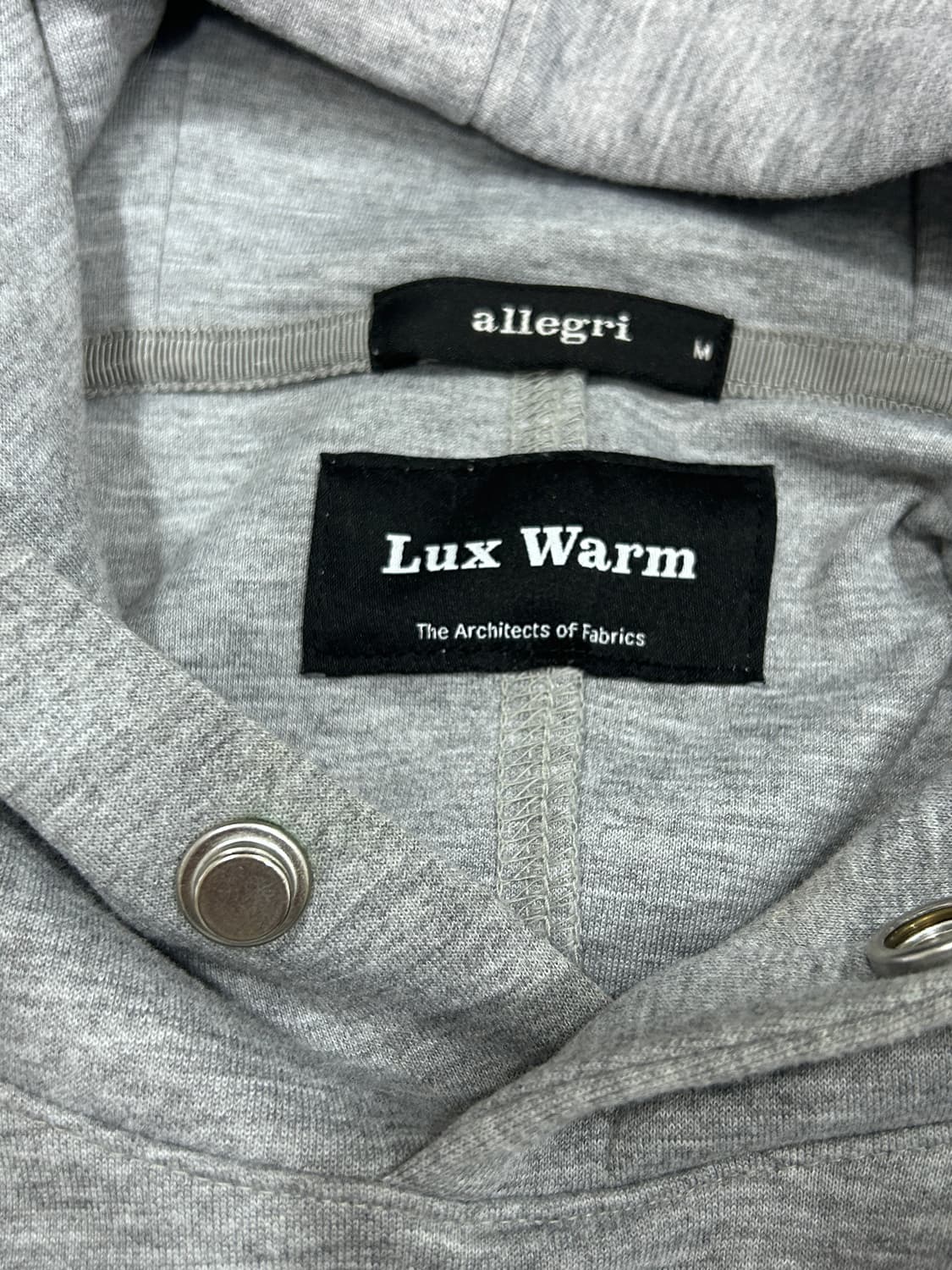 알레그리 럭스웜 후드티 남성 M 그레이 상품이미지8
