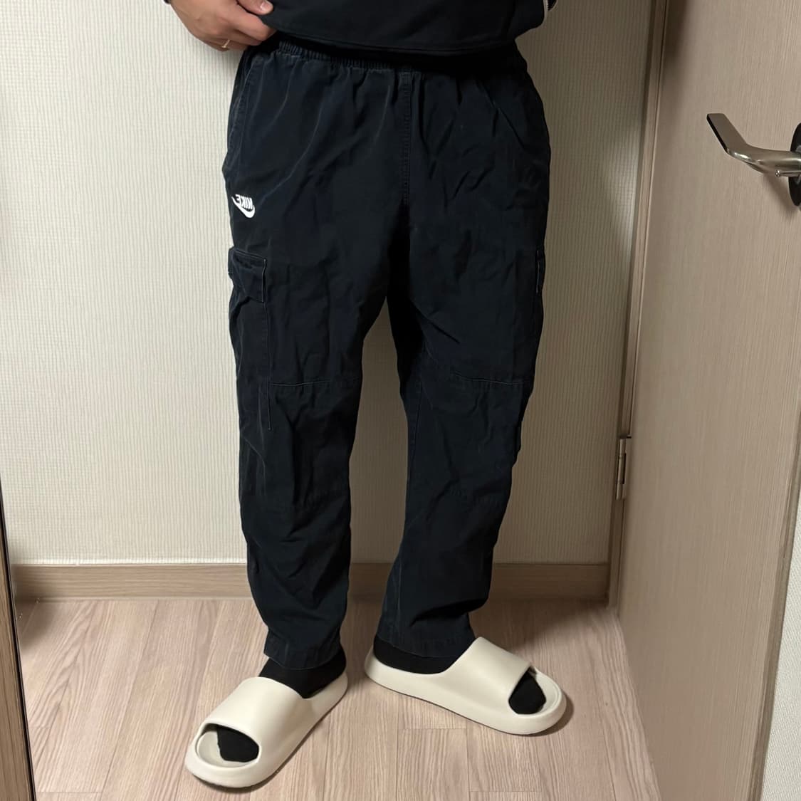 정품 나이키 퓨추라 블랙 카고팬츠 밴딩 바지 상품이미지1